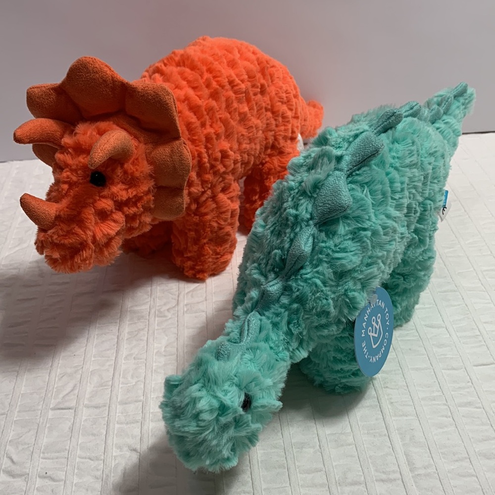 13” Little Jurassics Plush Dinosaurs by Manhattan Toy Company